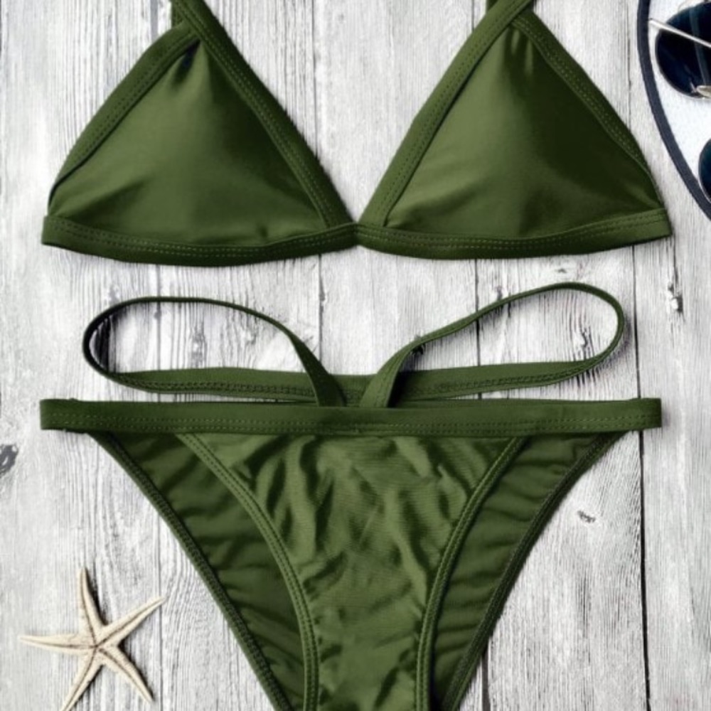 🆕Army Green Zaful Bikini